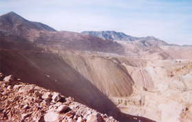 Leaching pad at the morenci pit